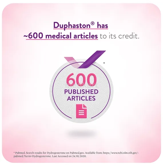 duphaston 10mg tablet 10's